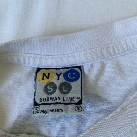 White Manhattan Subway Map Tshirt - Picture 4 of 4